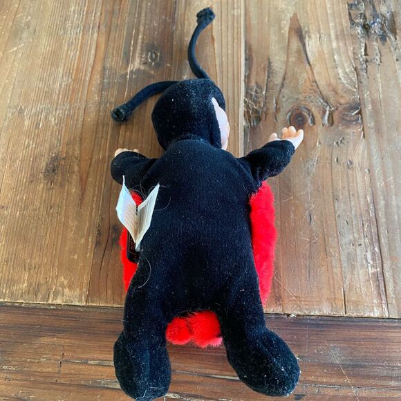 1997 Anne Geddes Sleeping Baby Ladybug Plush Doll 12” - Picture 4 of 9